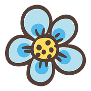 Blume blau